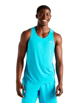 Sport Essential Sleeveless T-shirt Blue L Men - New Balance - FashionsVida