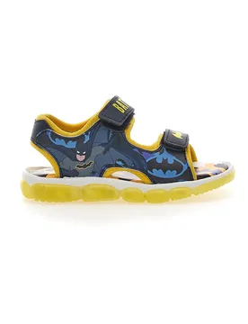 Sandali neri e gialli con logo e chiusura a strappo 19BM3N01LA 27 - Batman - FashionsVida