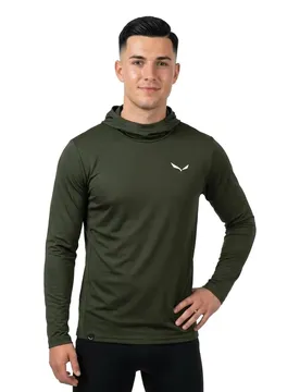Felpa Con Cappuccio Puez Sun Dark Olive 6XL