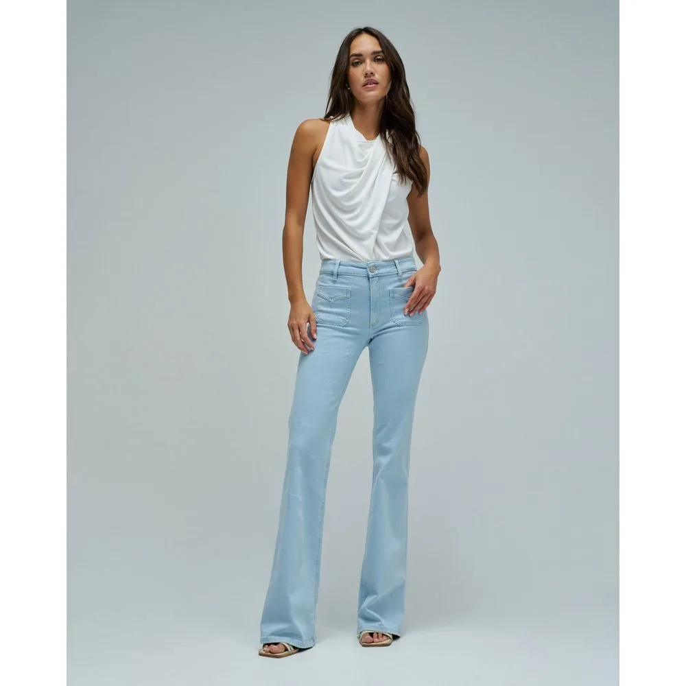 Vaqueros destiny push up flare de mujer - Salsa Jeans - FashionsVida