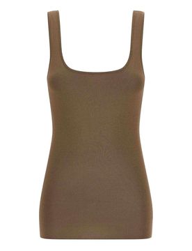 Top con scollo quadrato
