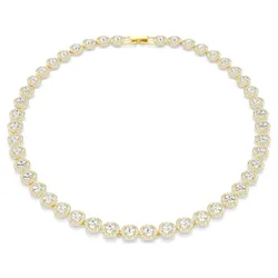 Collana Una Angelic, Taglio Round, Bianca, Finitura oro 18K M