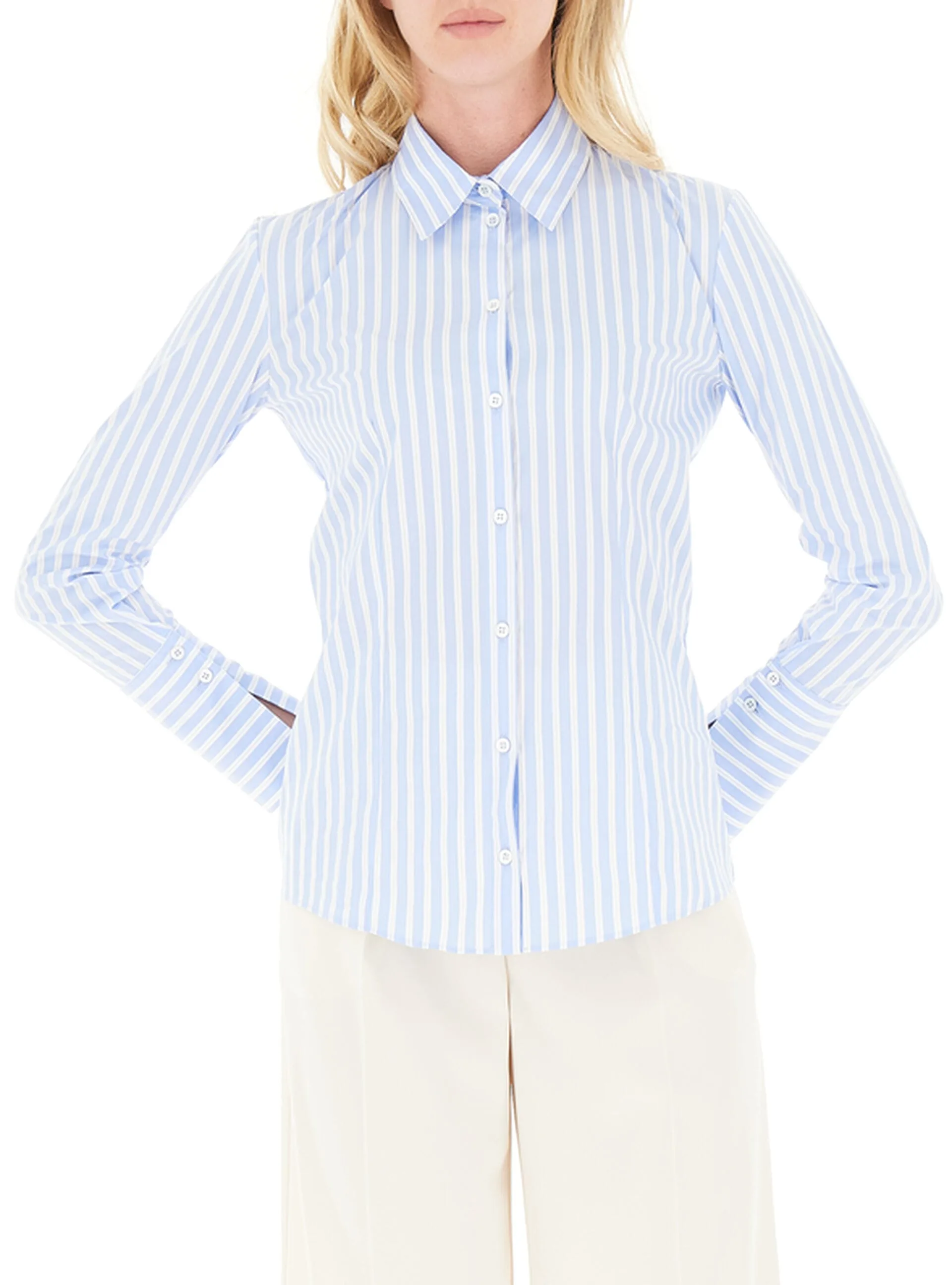 Camicia a righe AZZURRO 44 - Patrizia pepe - FashionsVida