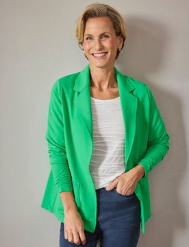 Offene Jerseyjacke - Pistazie - female - Size: 46