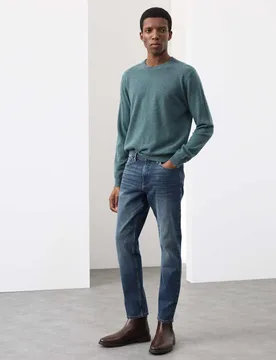 Slim Fit 360 Flex Stretch Jeans Mid Blue male - Autograph - FashionsVida