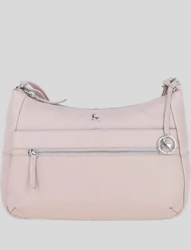 Meath' Real Leather Shoulder Bag - Light Pink - Size: One Size - Ashwood Leather - FashionsVida