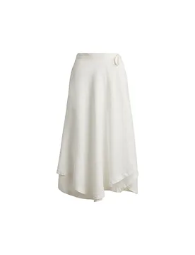 Falda de lino blanco 40 - Ralph Lauren - FashionsVida