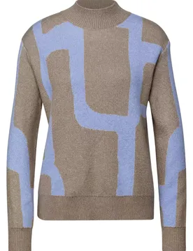Jacquard sweater female