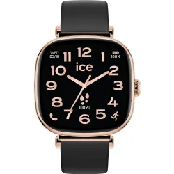 Ice Watch Ice Smart Sq 2.0 - Rose-Gold - Black Womens 025890 Silicone - One Size