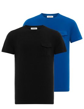Anou Anou Camiseta azul / negro
