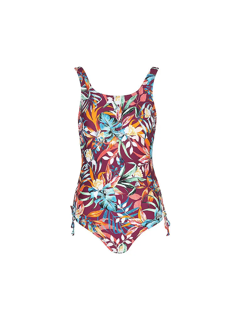 Bañador de mujer rojo oscuro 40C - Venice Beach - FashionsVida