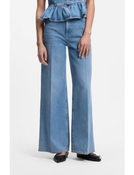 Para mujer. 50563527 Jeans de pernera ancha en denim (26/32), Casual, Algodón