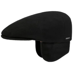 Kent Wool Earflaps Flat Cap by - black - Female - Size: S (54-55 cm)