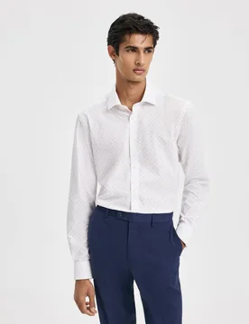 Camisa de vestir para hombre print geometricos coolmax - Easy Wear - FashionsVida