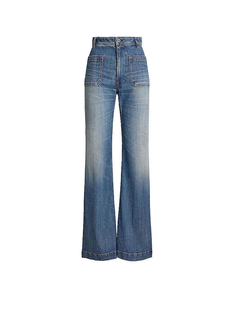 POLO Jeans Flared Fit blau 27 damen - Ralph Lauren - FashionsVida