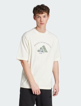 Codes Doodle Scooter Graphic Tee L Off White