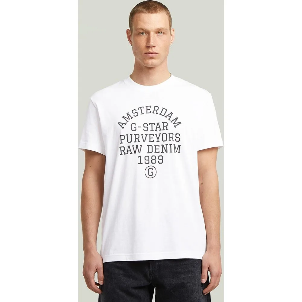 Camiseta de hombre de corte regular y manga corta - G-Star - FashionsVida