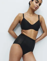 Body Define™ Firm Control No VPL Full Briefs Black female