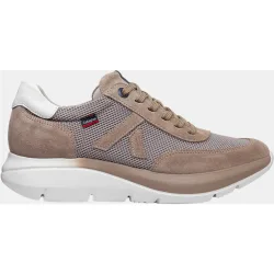 Deportivo de cordones de hombre de piel