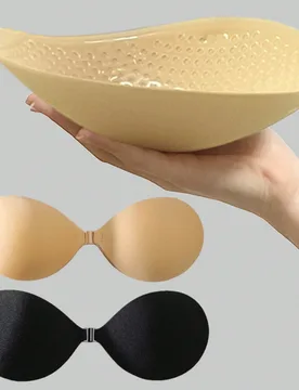 Pares de sujetadores adhesivos push-up de copas C D E F, reutilizables sin tirantes con cierre frontal, cubrepezones invisibles, accesorios de lencer? - Shein - FashionsVida