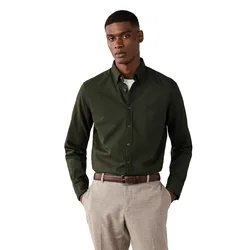 Chemise à Manches Longues Hm3010835 Hunter Green M