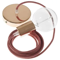 Cables Suspension Luminaire Rz28 Zigzag 1 M Fire Red / Grey / Copper One Size
