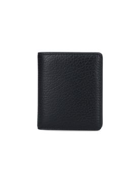 Four-stitch Leather Bi-fold Wallet