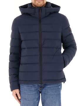 Piumino con cappuccio BLU NAVY XL