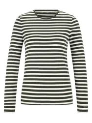 SLIM STRIPED LS T-SHIRT female