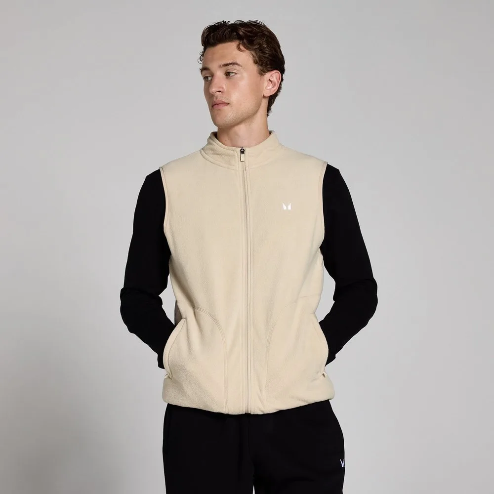 Chaleco de forro polar para hombre de - Avena - XS - MP - FashionsVida