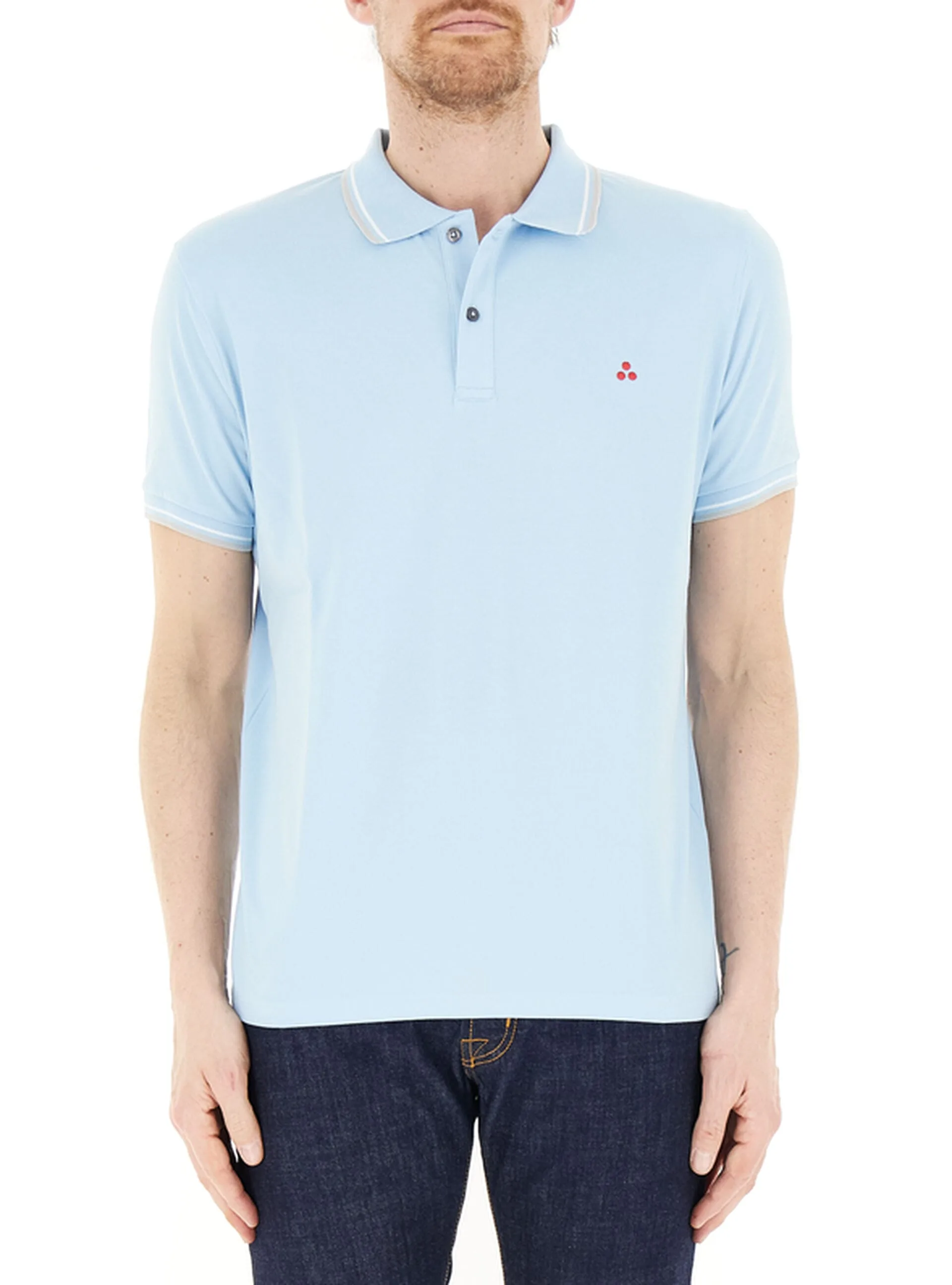 Polo in cotone AZZURRO CHIARO M - Peuterey - FashionsVida