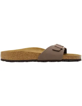 Mules en matière synthétique - Madrid Birkibuc Regular Mocha - Taille 43 - Marron - Birkenstock - FashionsVida
