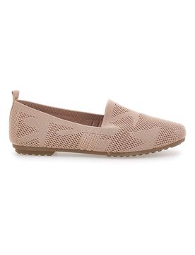 Ballerine Mocassini beige in tessuto con soletta morbida PRESZ32 38