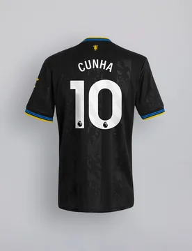 Manchester United 25/26 Third Kids Jersey with Cunha 10 EPL Printing & Badge 9-10Y - Adidas - FashionsVida