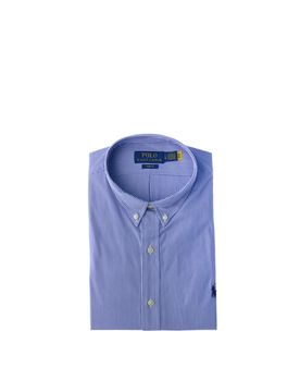 Camicia slim fit POLO CELESTE XXL