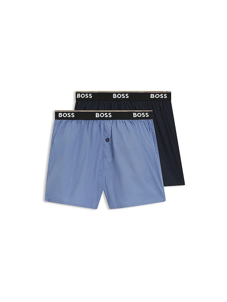 Boxershorts 2er Pkg. light / pastel blue blau L herren - BOSS - FashionsVida
