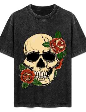 Bones and botany skull stickers & T-Shirt Casual Everyday Short Sleeve T-Shirt - Aliexpress - FashionsVida