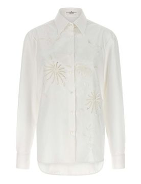 Camicia in cotone ricamato