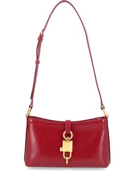Lock Leather Shoulder Bag