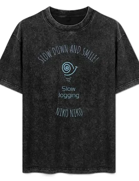 Slow Down And Smile Official Slow Jogging T-Shirt Comfortable Work Wear Tee - Aliexpress - FashionsVida