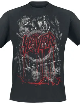 T-Shirt - Dripping Eagle - S bis 5XL - für Männer - Größe 3XL - schwarz - Lizenziertes Merchandise! - Männer - male - Slayer - FashionsVida