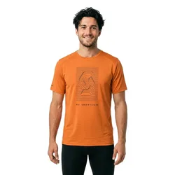 Defined Merino Graphic Short Sleeve T-shirt Flash Orange M Men