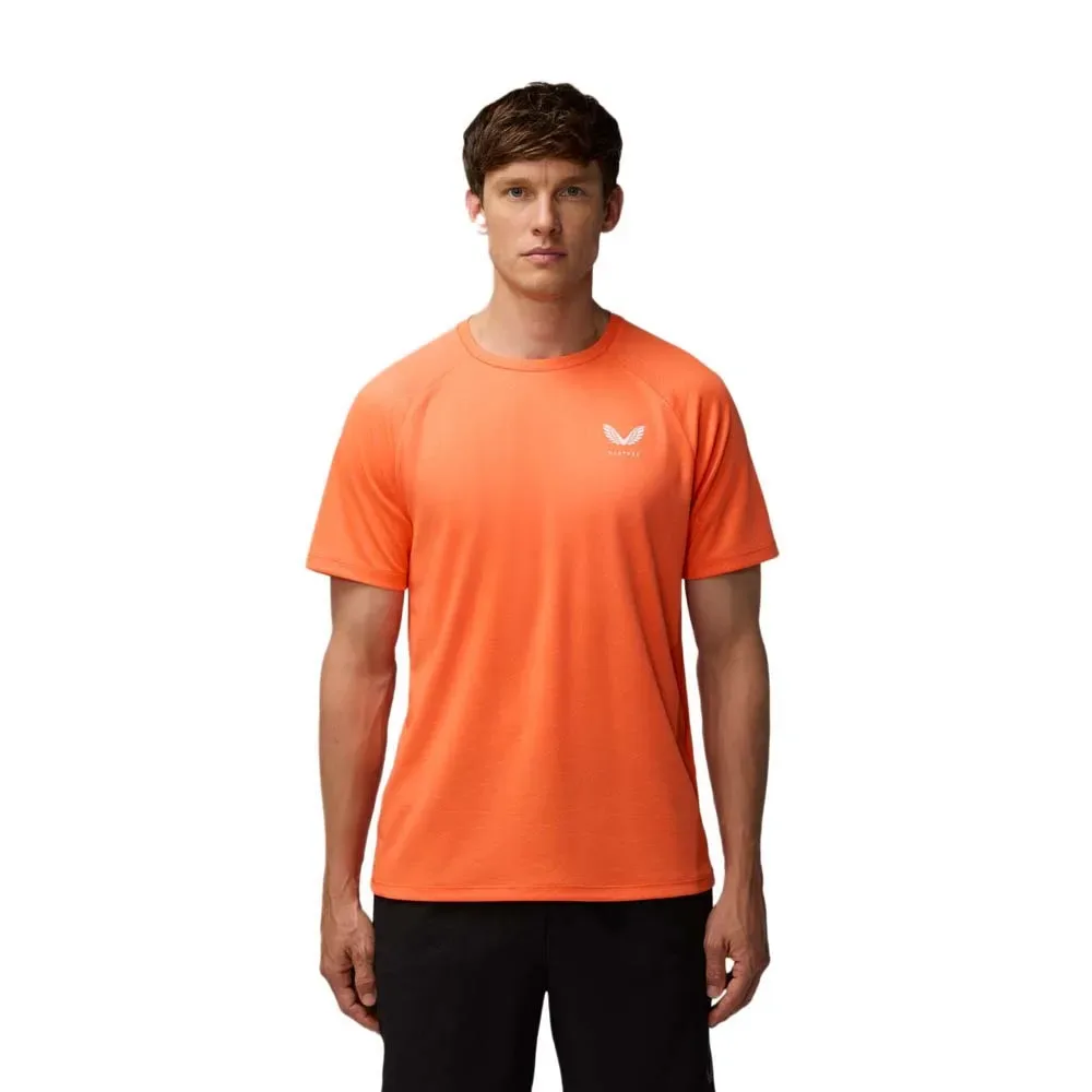T-shirt à Manches Courtes Adapt Aop Bright Orange / Mid Grey M - Castore - FashionsVida