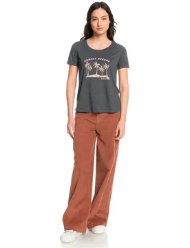 T-shirt à Manches Courtes Chasing The Wave Anthracite XL - Roxy - FashionsVida