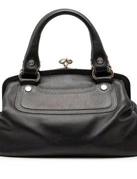 Leather Boogie Clasp Handbag - Celine - FashionsVida