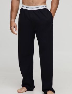 Herren Herren Loungewear Jogginghose Mit Geradem Bein Black Größe Small