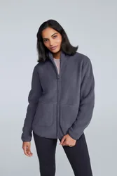 Freya Womens Borg Lined Fleece - Grey - Grey - Size: 18