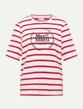 Cecil Jerseyshirt gestreift Rot L - CECIL - FashionsVida