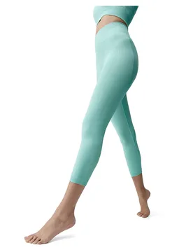 Leggings 3/4 Eris Seamless Greece Blue S - Born Living Yoga - FashionsVida