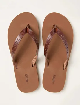 FatFace Flat Flip Flops Tan female - Fatface - FashionsVida